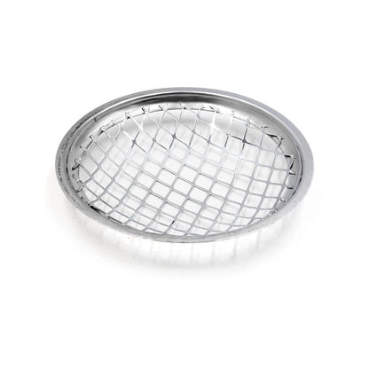5.5 Dia Chrome Metal Headlight Mesh Grill Guard Cover for Motorcycle