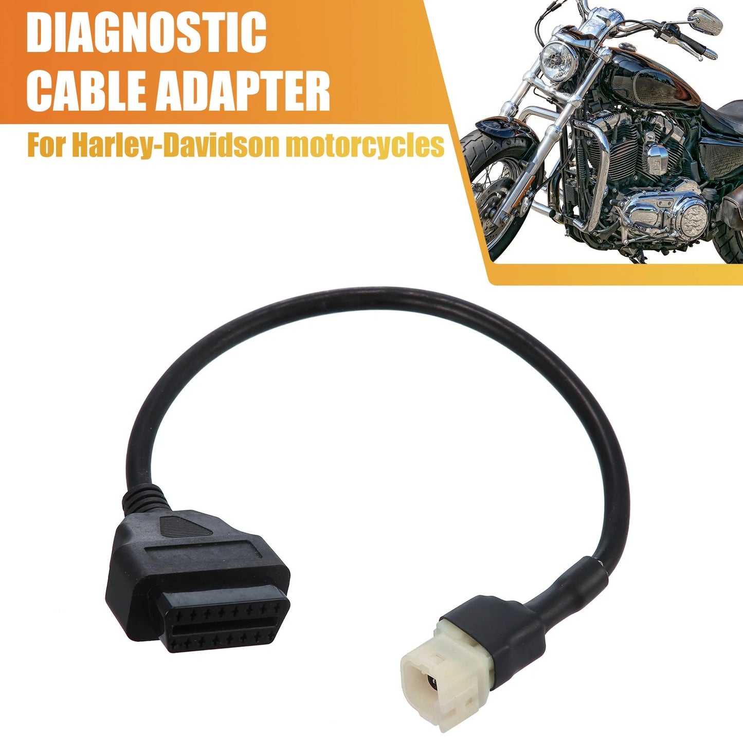 38cm 4 Pin OBDII Cable Diagnostic Adapter for Honda Motorcycle