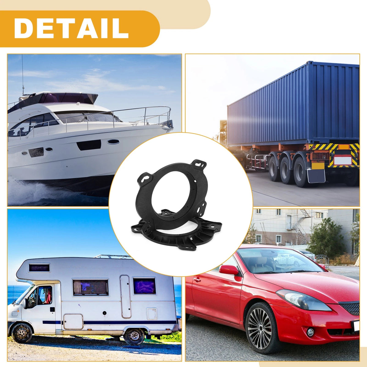 6x9" to 6.5" Speaker Spacer Rings for Toyota  - 2 pcs