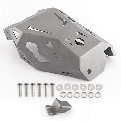 Silver Aluminum Skid Plate Engine Guard Protector Kit for Ducati DesertX (2022-Up)
