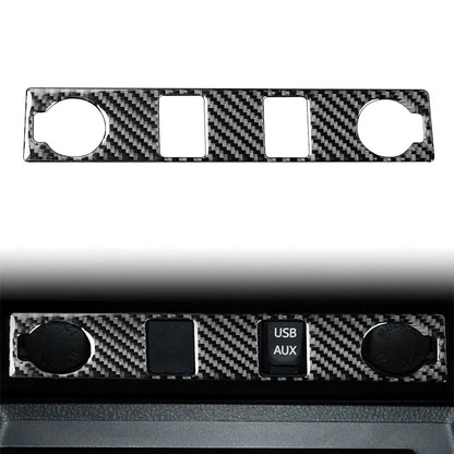 Carbon Fiber Cigar Lighter Panel Cover Trim for Toyota Tundra (2014-2021)