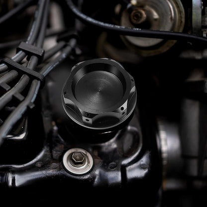 Black Oil Filler Cap Cover for Subaru Impreza, Outback, Legacy