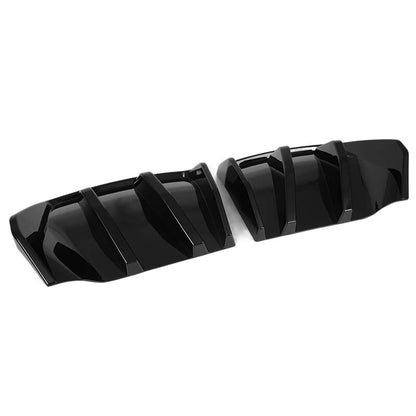 Big Fin Gloss Black Rear Bumper Diffuser Kit for Corvette C7 Z06 (2014-2019)