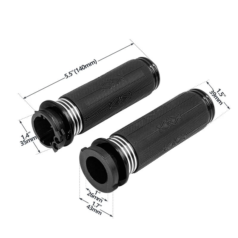 Handlebar Hand Grips for Harley Touring Road King Sportster XL883 XL1200
