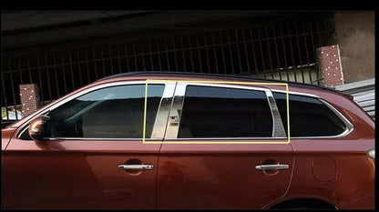 Steel Pillars Post Upper Window for Mitsubishi Outlander 2016-2020 (6 pcs)