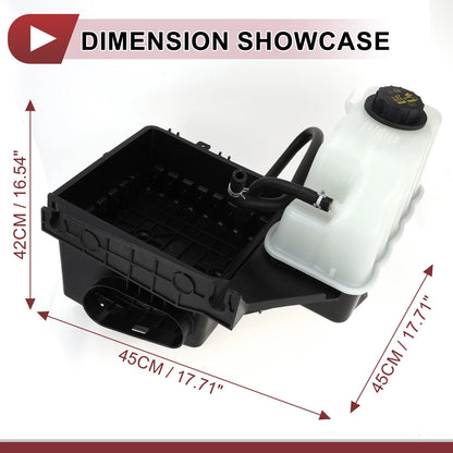 Coolant Expansion Overflow Tank w/ Cap for Ford F-250 Super Duty (2011-2016)