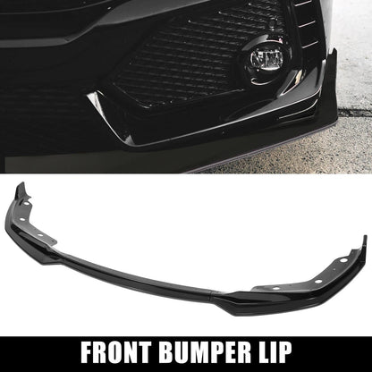 Glossy Black Front Bumper Lip Splitter Set for BMW 3 Series (2019-2021)