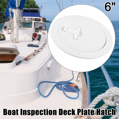 6 in Deck Hatch Plate with T-handle for Marine Boat