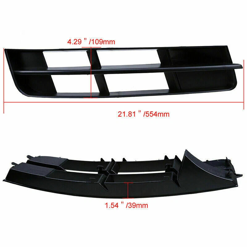 2 x Front Bumper Fog Light Lamp Grill Covers for Audi Q7 (2010-2015)