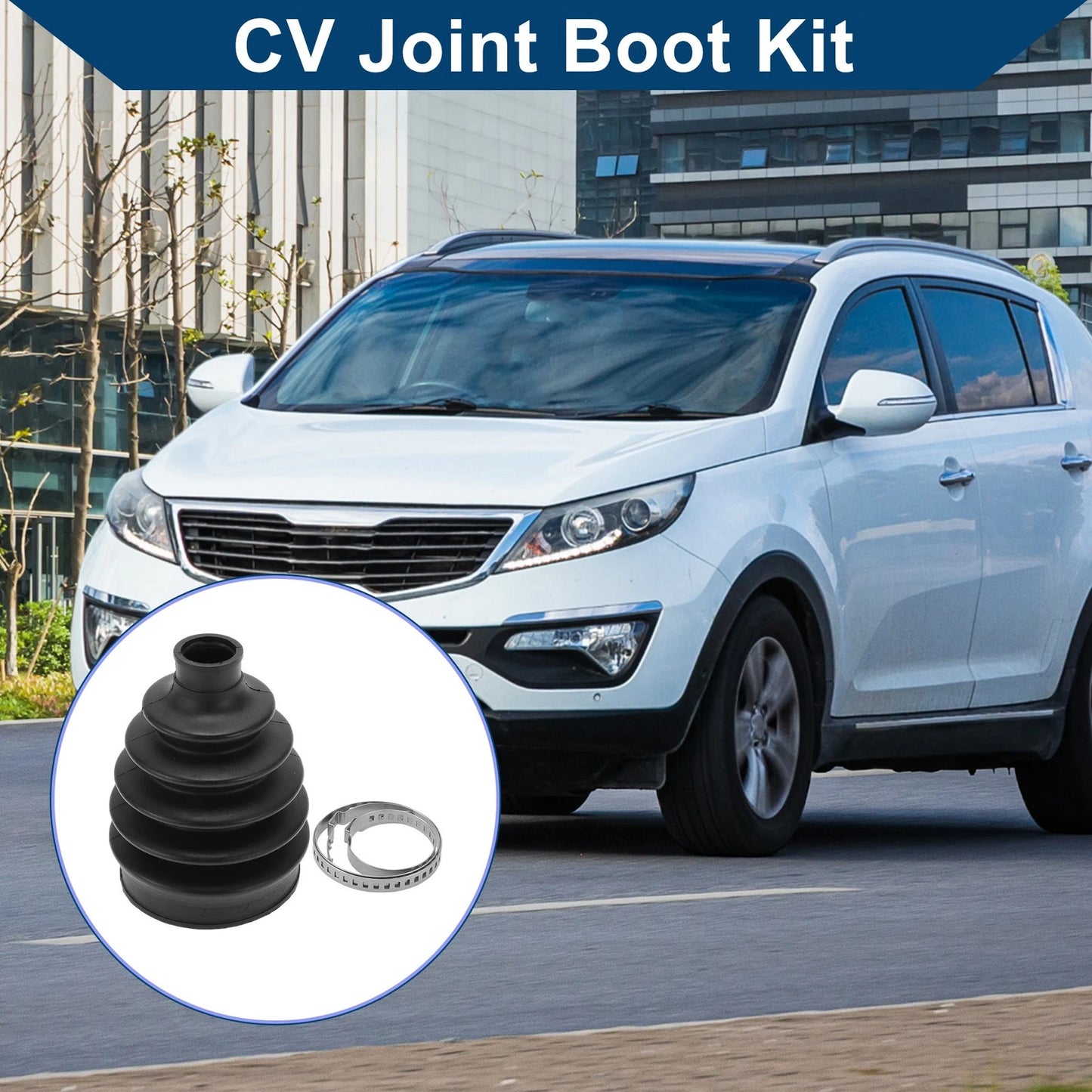 Outer CV Joint Boot Kit with Clamps for Kia Sportage (2005-2010)