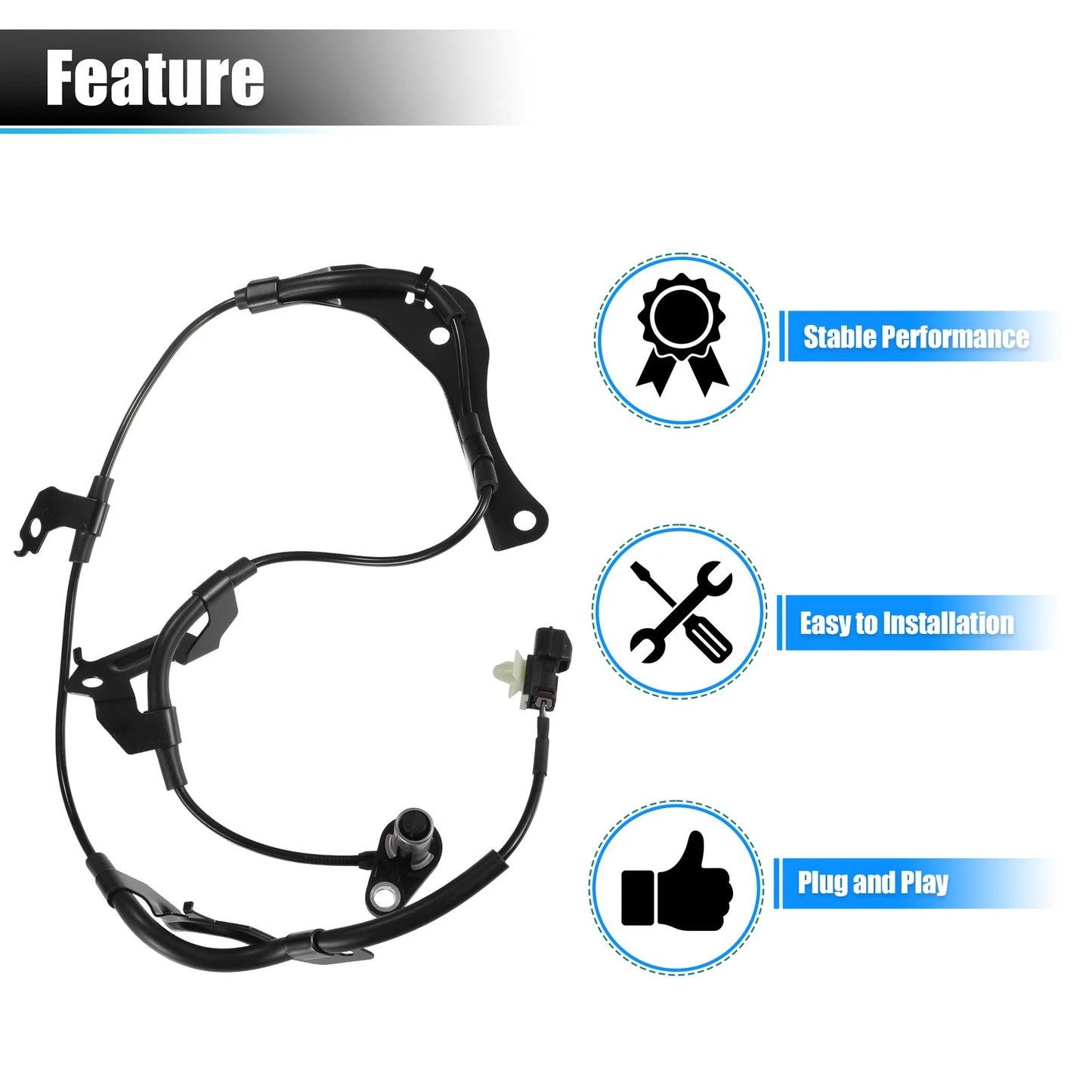 Front Left ABS Wheel Speed Sensor for Mitsubishi L200 (2006-2015)