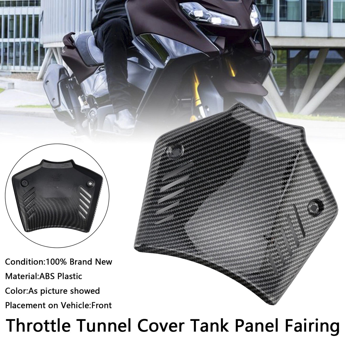 Gas Tunnel Cover for Yamaha Tmax 560 (2022-2023) Carbon