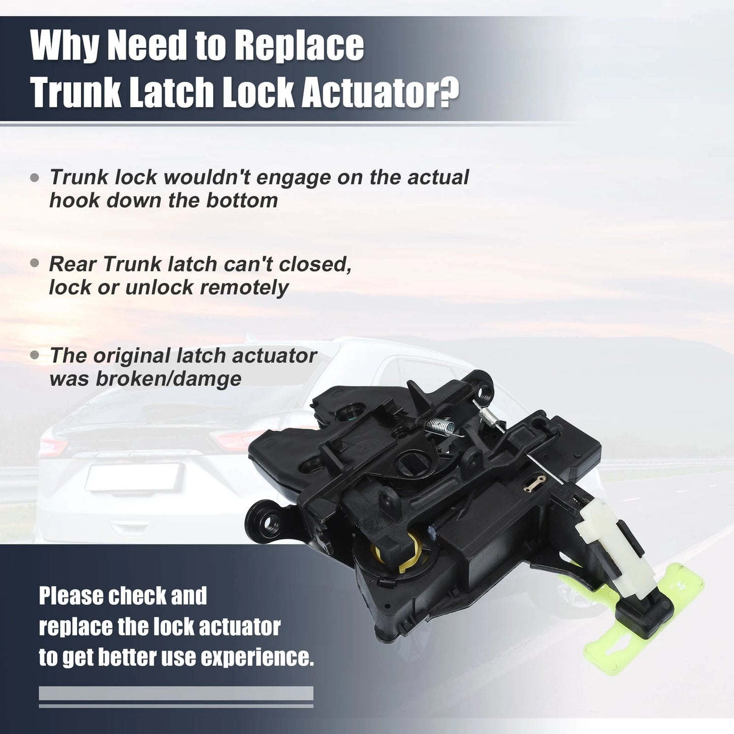 Trunk Lid Latch Lock Actuator Motor for Chevrolet Cobalt (2005 - 2010)