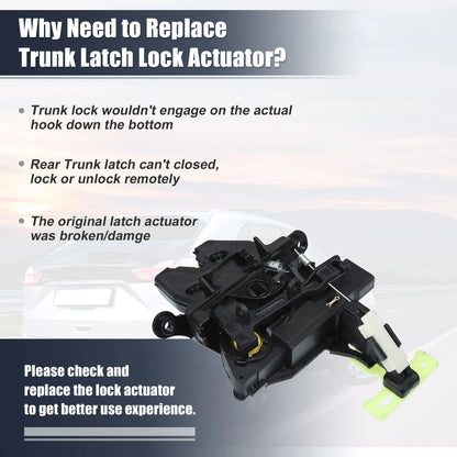 Trunk Lid Latch Lock Actuator Motor for Chevrolet Cobalt (2005 - 2010)