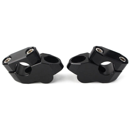 Black Aluminum Handlebar Extensions for Motorcycle - Riser