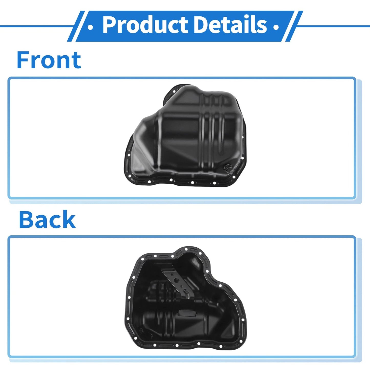 1 Pcs Engine Oil Pan for GMC Savana 4500 Iron (2010-2016)