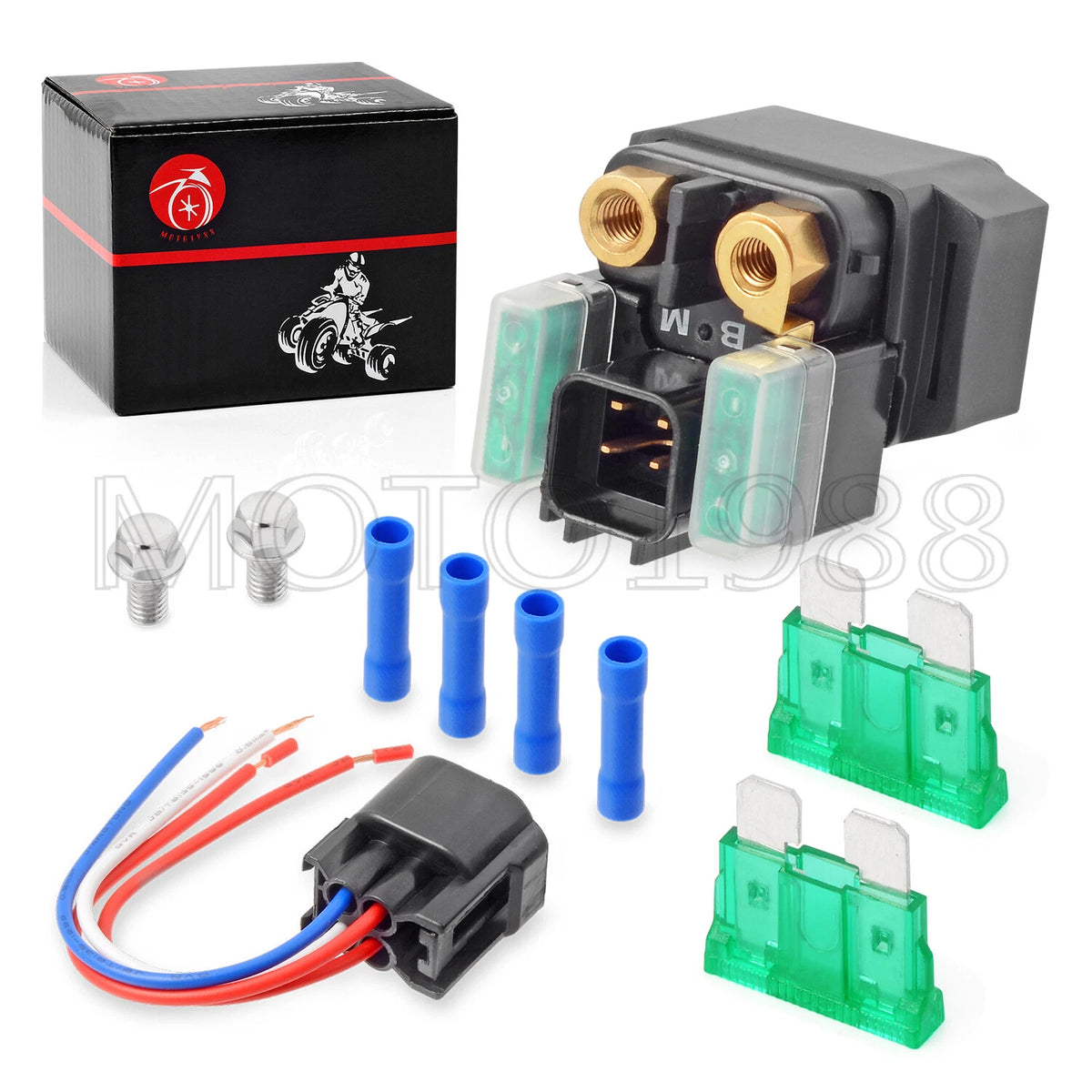 Starter Solenoid Relay & Plug for Yamaha XVS950/XVS650/YXZ1000/XSR700/XSR900