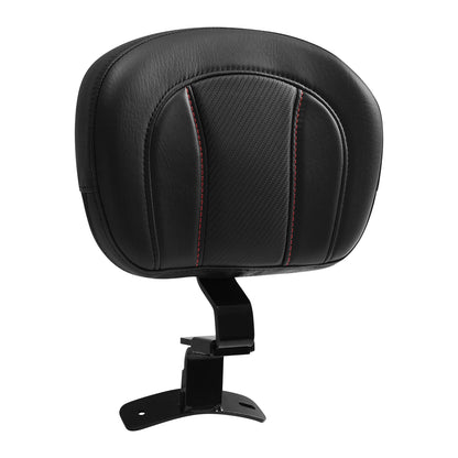 Black Front Rider Backrest for Harley Touring Road King Glide (2009-2023)