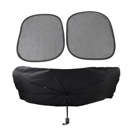 Silver Front Window Sun Shade Visor Cover for Car Windshield (Fits Most Cars)