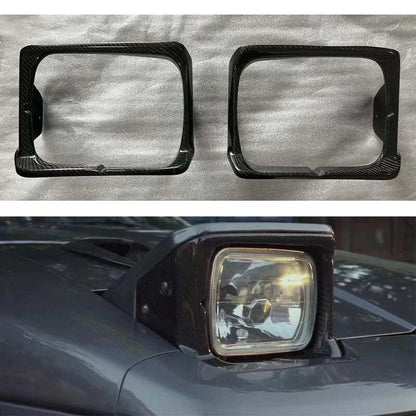 REAL Carbon Fiber Headlight Frame Bezel Trim for Toyota Supra A70 1987-1992
