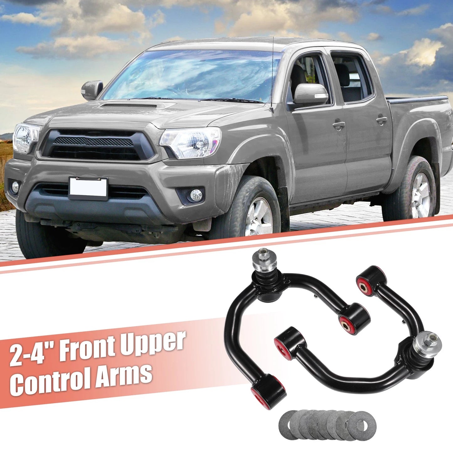 Pair / 2-4" Front Upper Control Arms for Toyota Tacoma (1996–2003)
