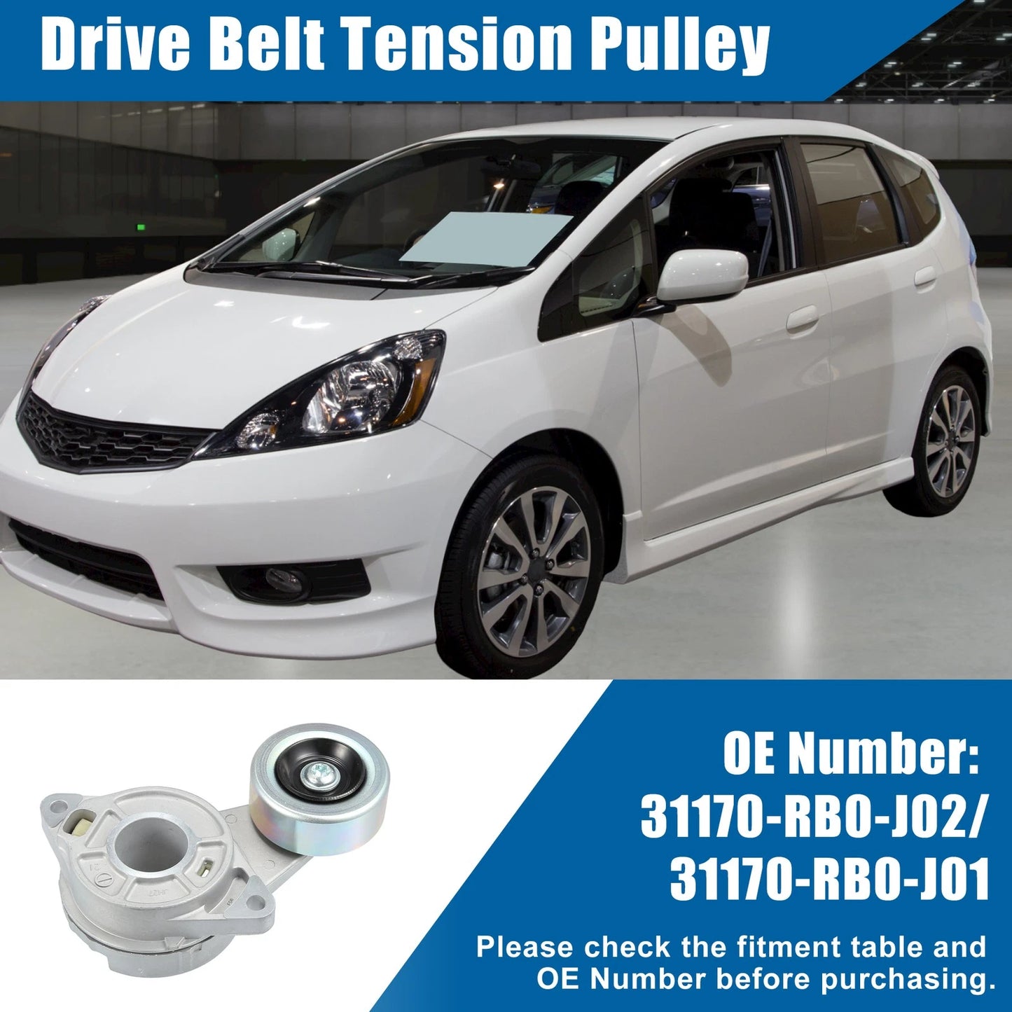 Serpentine Tensioner Assembly for Honda Fit Base (2009-2013)