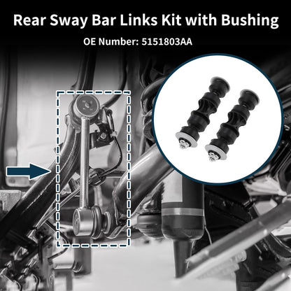 Rear Stabilizer Bar Links for Dodge Caliber (2010-2012) - 2 Pcs