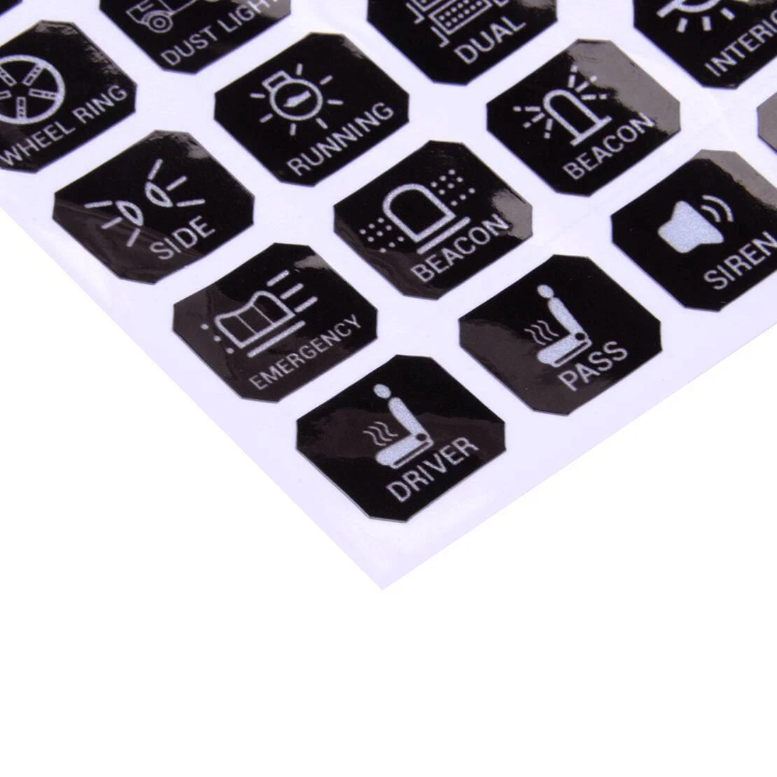 240pc Light Lamp Switch Panel Labels for Car RV 6/8 Gang
