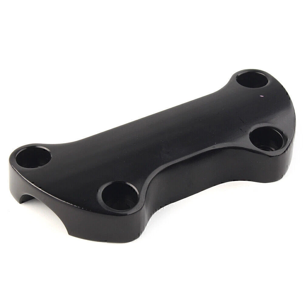 Black Smooth Handlebar Riser Top Clamp for Harley Dyna Softail Sportster