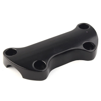 Black Smooth Handlebar Riser Top Clamp for Harley Dyna Softail Sportster