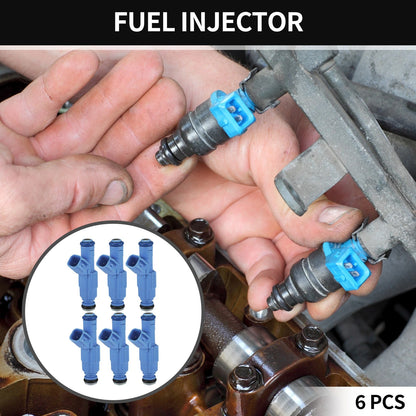 Fuel Injector 4.0L Blue 6 x for Jeep Cherokee (1999-2001)