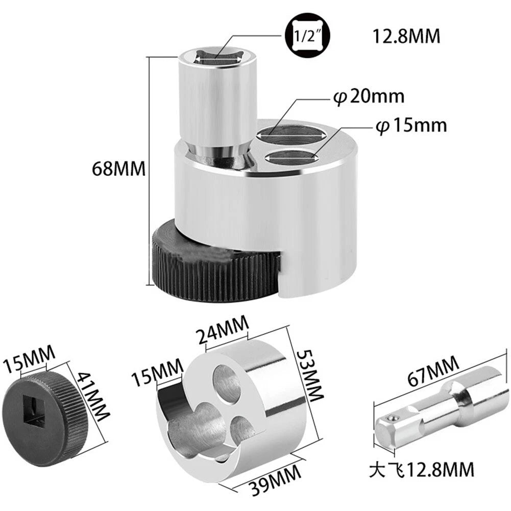 1pc 1/2 Drive Stud Puller Nut Extractor Broken Bolt Remover for Car Truck