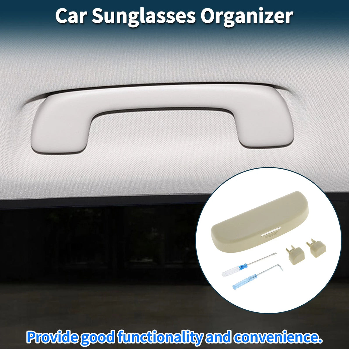 Car Sunglasses Case / Sunglasses Case Beige for Toyota RAV4 (2019–2023)
