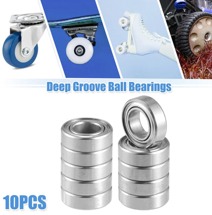 10 x 7x13x4mm / Double Metal Shield MR137ZZ / for Car Deep Groove Ball Bearings
