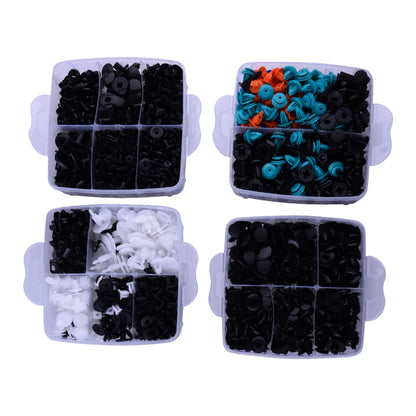 1000pc Universal Car Retainer Clips Fasteners Trim Rivet Bumper Clips
