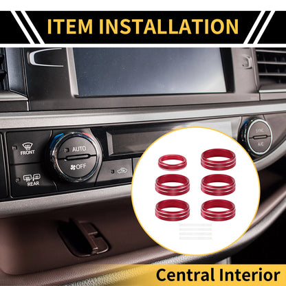 Air Conditioner Switch Knob Cover Ring for Ford F-150 XLT XL (2004-2023)
