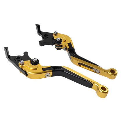 Gold Extendable Brake Clutch Levers for Suzuki GSXR600 GSXR750 GSXR1000 (06-10)