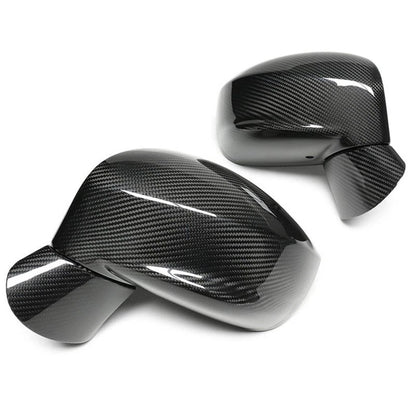 Real Carbon Fiber Side Mirror Cover Caps Replacement for Nissan R35 GTR 2008-24