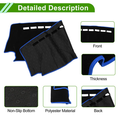 Dashboard Cover Black Blue for Suzuki Jimny JB23 JB33 JB43 (1998-2023)