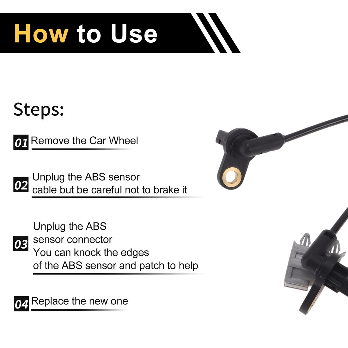 ABS Wheel Speed Sensor for Nissan Navara (2015-2018) 1 x Left/Right Rear