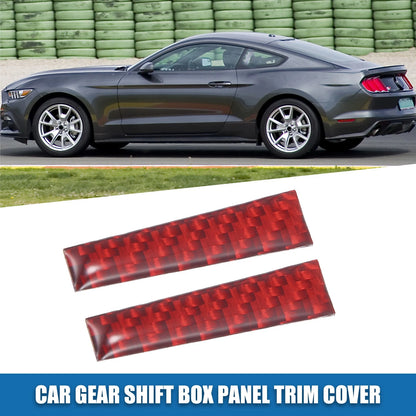 Gear Shift Box Panel Trim Cover for Ford Mustang (2015-2023) Red