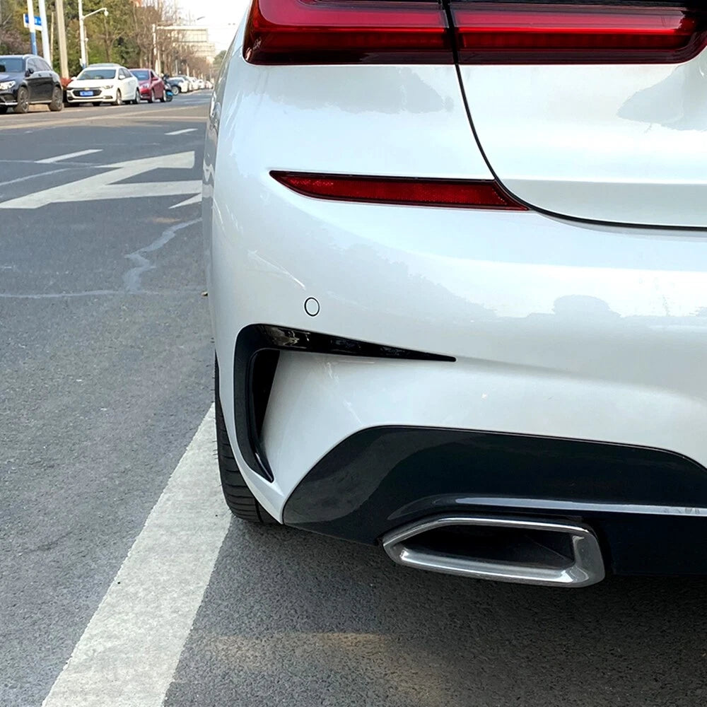 Rear Bumper Side Spoiler Trim Canards for BMW 3 Series G20 (2019-2021)