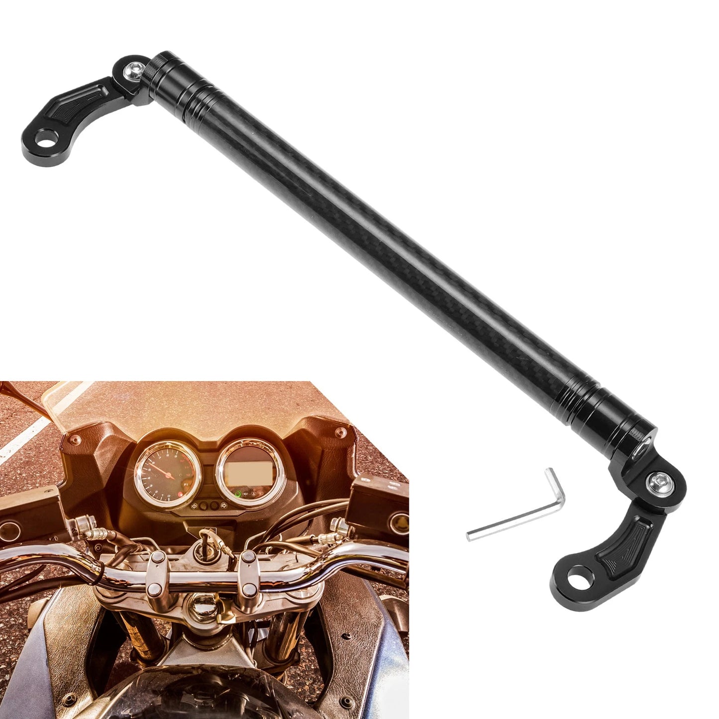 Balance Handle Bar Extender Bracket 300mm Center Hole for Motorcycle