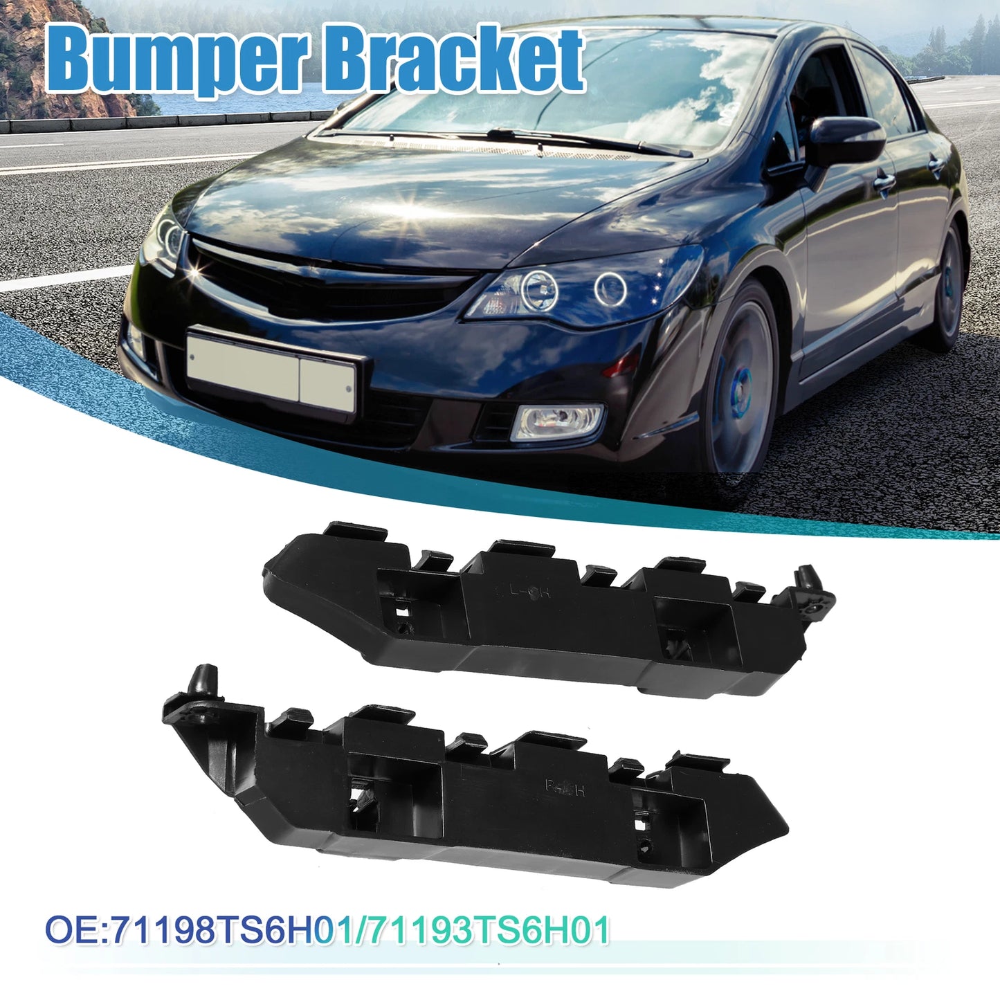 Bumper Bracket Pair for Honda Civic (2012-2015)