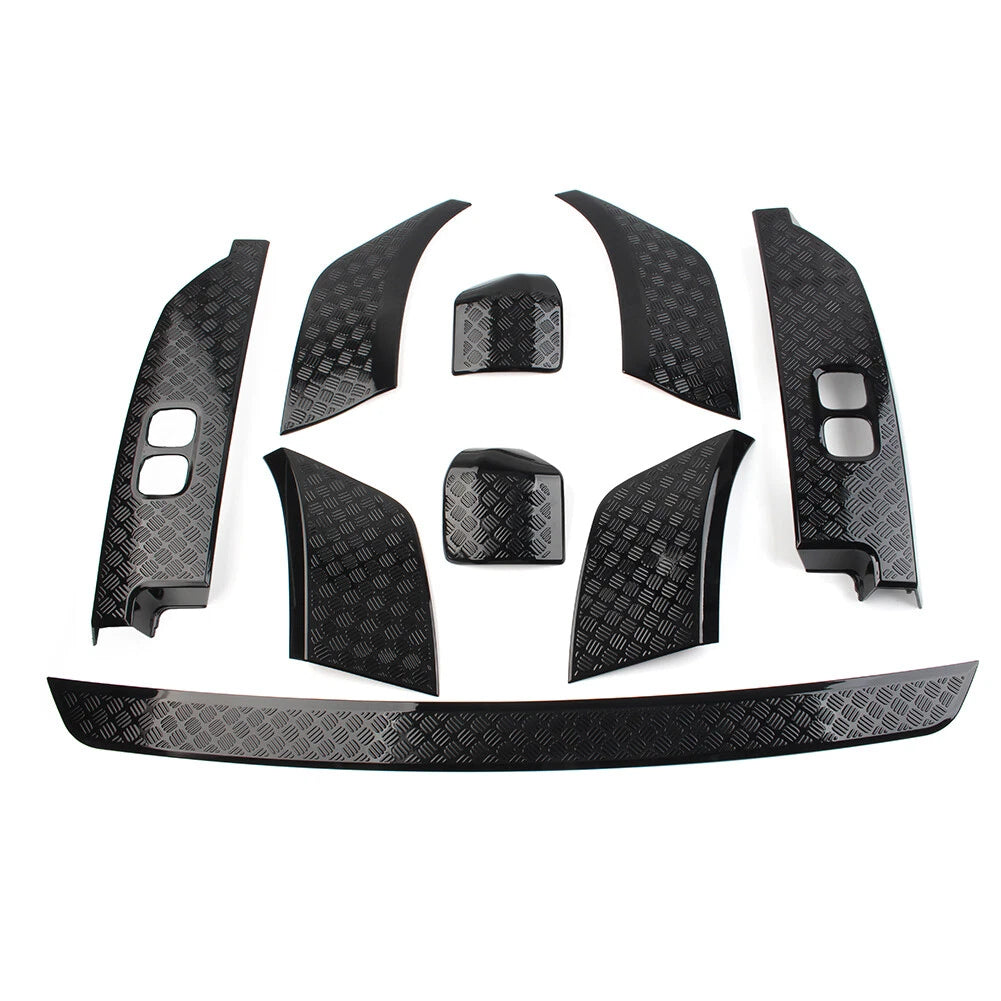 9 Pcs Black Side Moulding Body Kits for Land Rover Defender 90 110 (20-23)