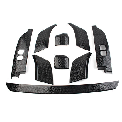 9 Pcs Black Side Moulding Body Kits for Land Rover Defender 90 110 (20-23)