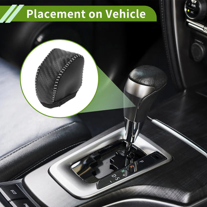 Car Gear Shift Knob Cover for Lexus NX250 2022-2023 Black Carbon Fiber