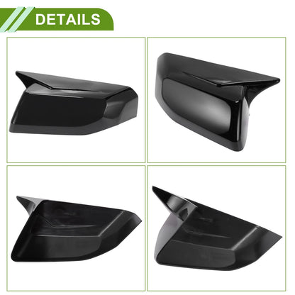 1 Pair Mirror Cover Cap Gloss Black for Chevrolet Colorado (2023 - 2025)