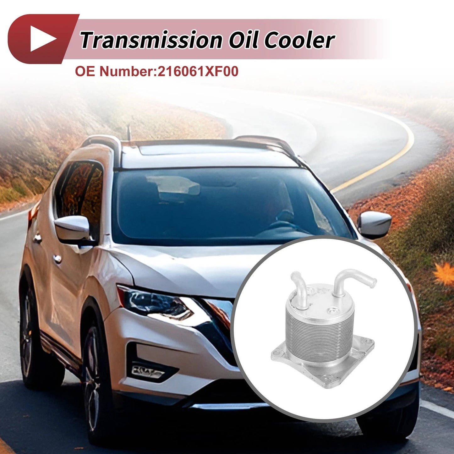 Engine Oil Cooler for Nissan Rogue (2008-2013) 1 Set