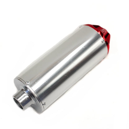 RED Exhaust Pipe Muffler System for 90cc 110cc 125cc 140cc PIT PRO Dirt Bike